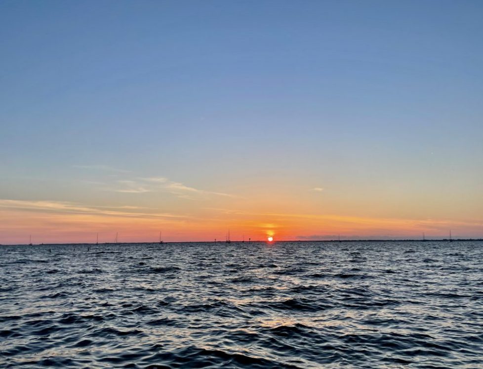 Sunset over Peace River Punta Gorda